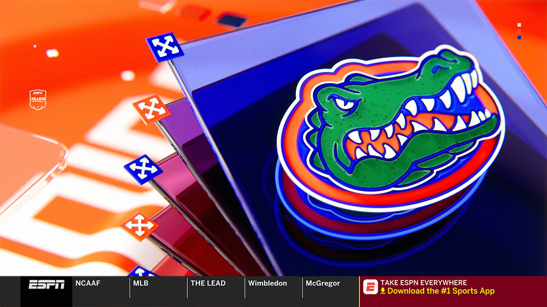ESPN College Football Florida Gators identity